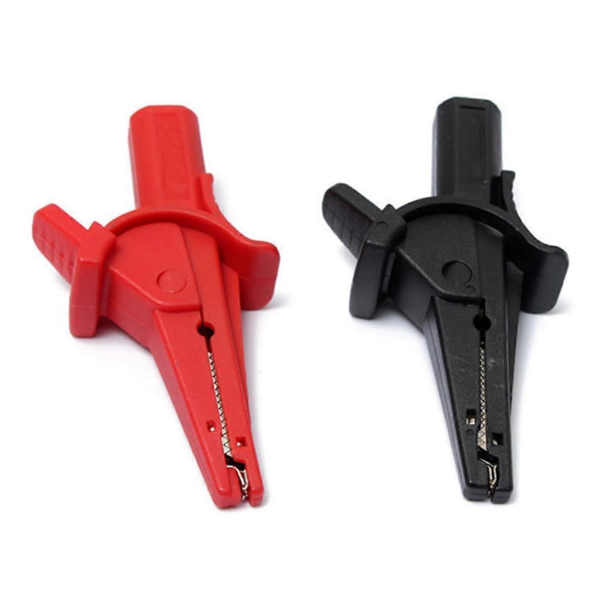 Insulated Alligator Clip Battery Test Clip with Banana Plug Test Clip for Electrical Projects Easy Connection Lightweight Design Strong Grip Red