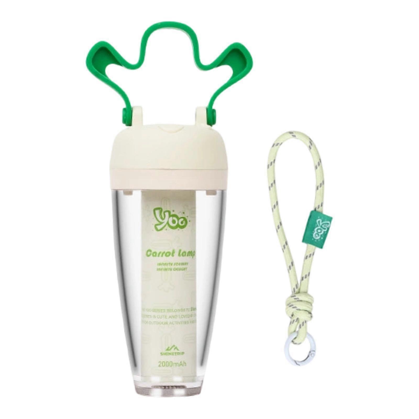 Portable Camping Light Carrot-Shaped White Indoor And Outdoor Use Compact Lightweight