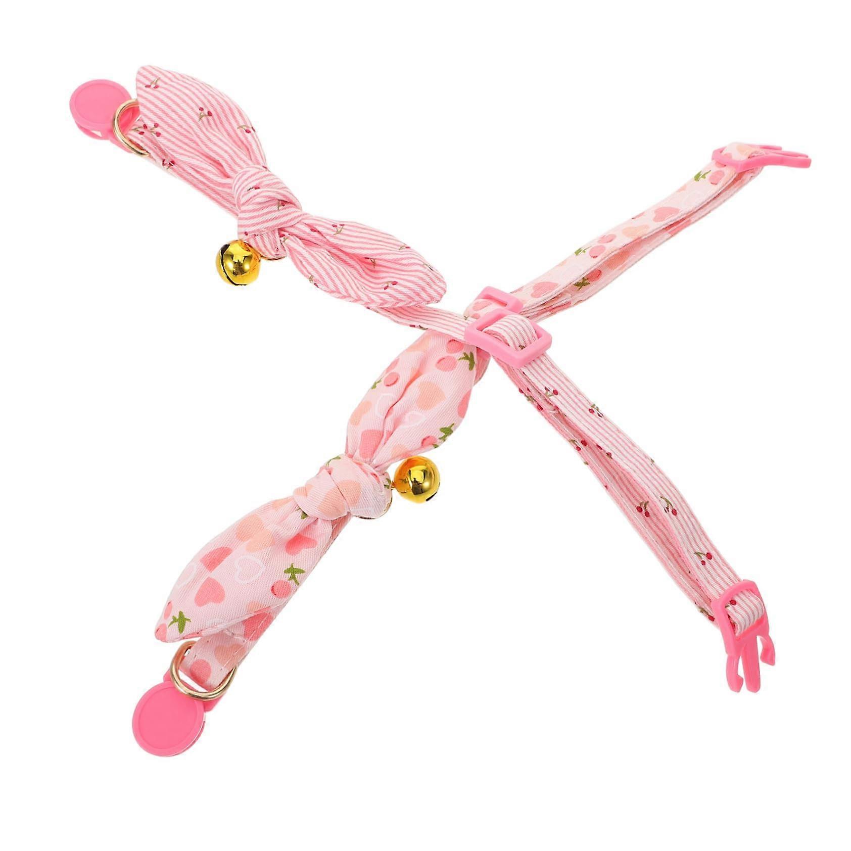 2 Adjustable Cat Collars with Bell Cute Dog Collar Durable, Safe, EasytoCare