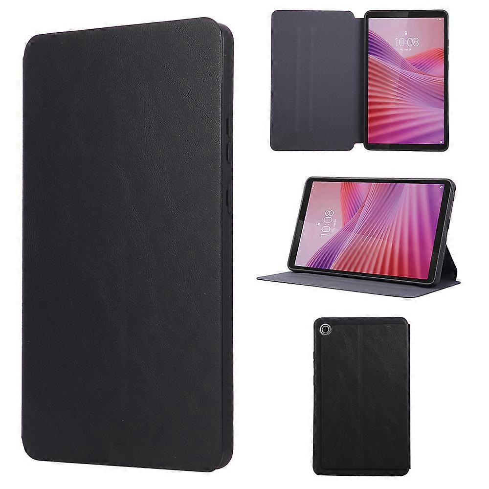 TKdaddy ل Lenovo Tab K9 / Tab One غطاء لوحي من جلد البولي يوريثان مقاوم للصدمات مع حامل أسود