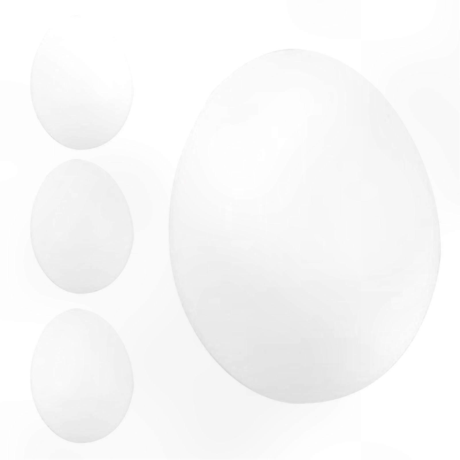 4pcs Fall Resistant Artificial Egg Smooth Surface Plastic Realistic DIY Easter Compact Chicken Egg for Children