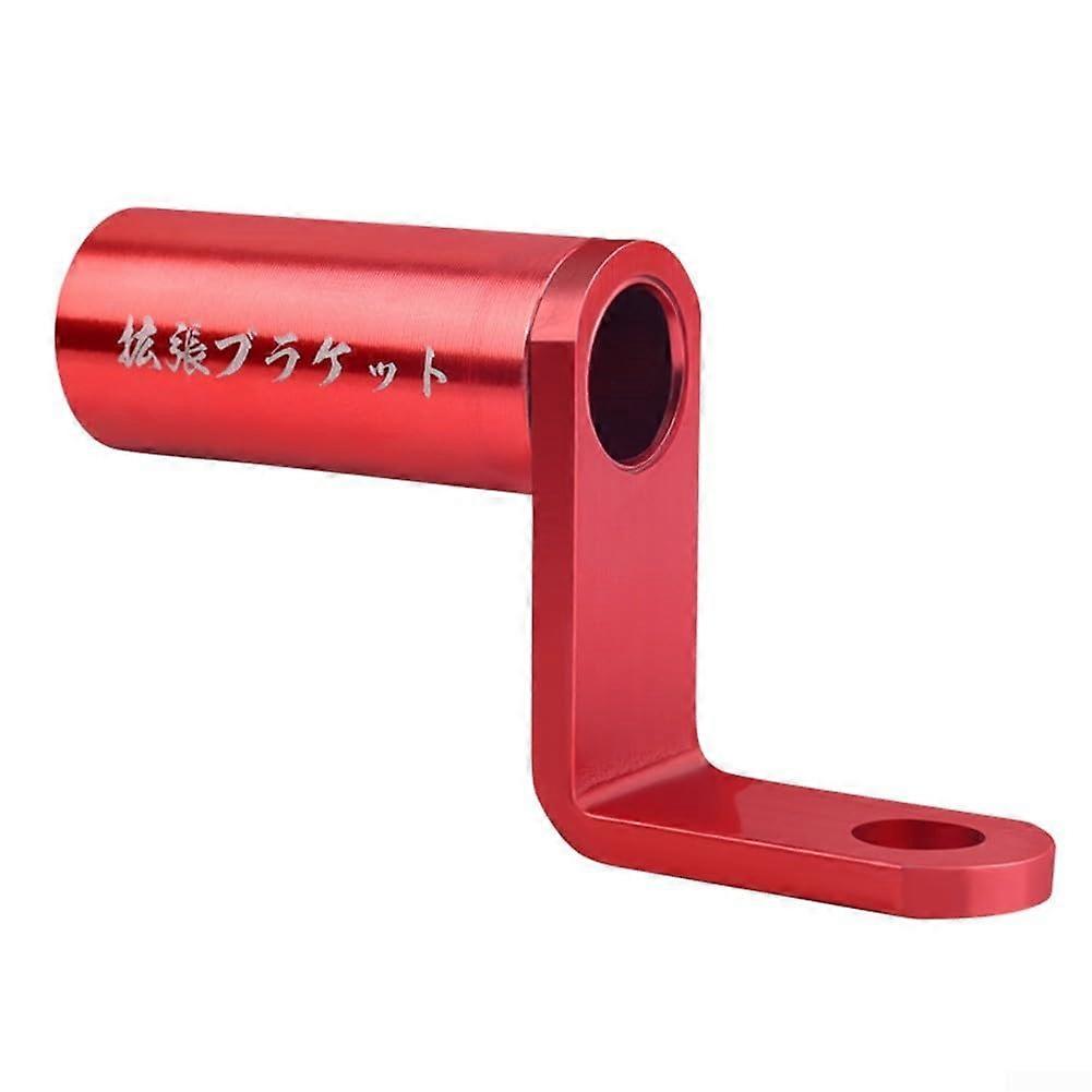 Motorcycle Rearview Mirror Mount Adapter Handlebar Bracket Phone Holder Compatible Volt Meter Gauge Aluminum Alloy Red