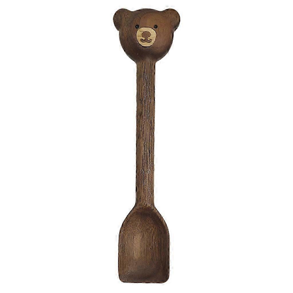 Wood Material Coffee Spoon Handmade Honey Scoops and Jam Spoon Bear Tableware