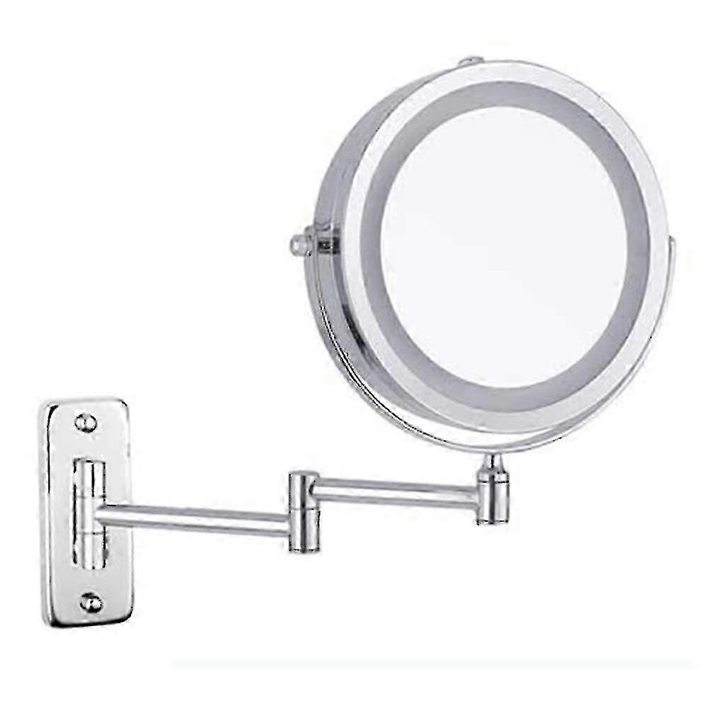 Seven inch wall mounted mirror LED 1x/10x magnification, Usb Touch screen, 360 degrees