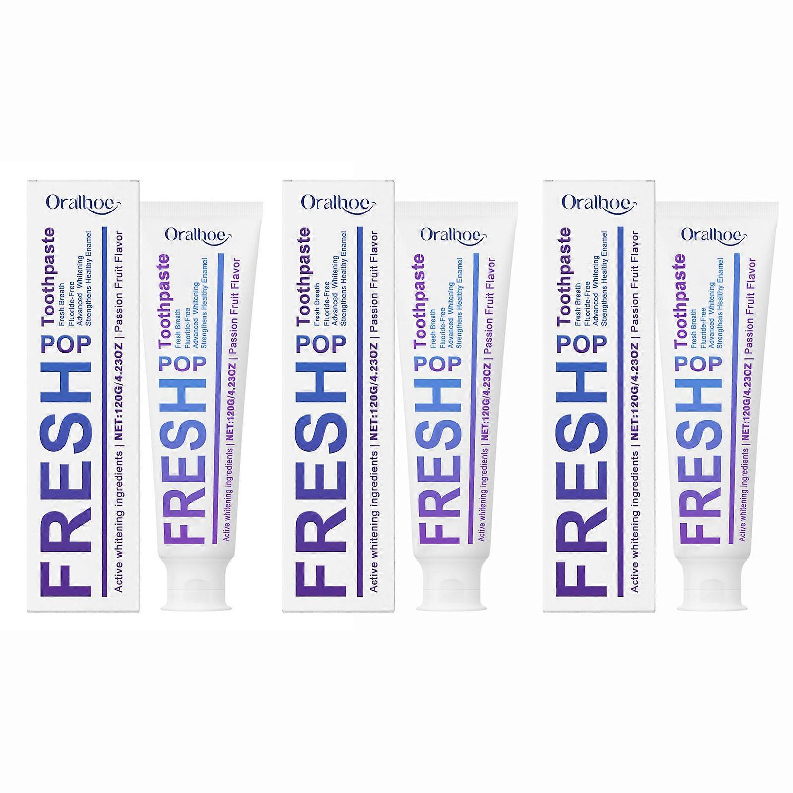 Purple Whitening Toothpaste for Sensitive Teeth, Effective Stain Removal & Fresh Breath, Ideal for Daily Oral Care