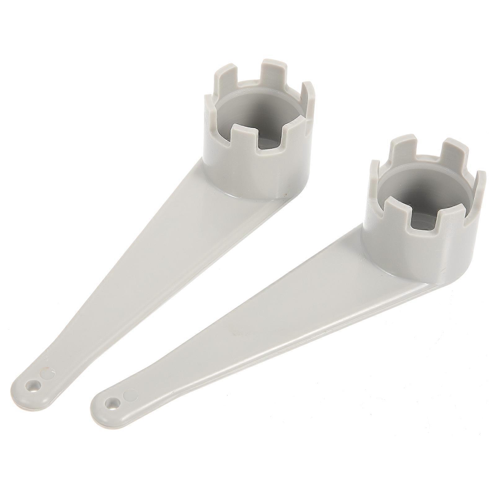 Portable Kayak Wrench 6-Groove Spanner Inflatable Boat Boating Preventing Leakage Grey Pvc 2Set
