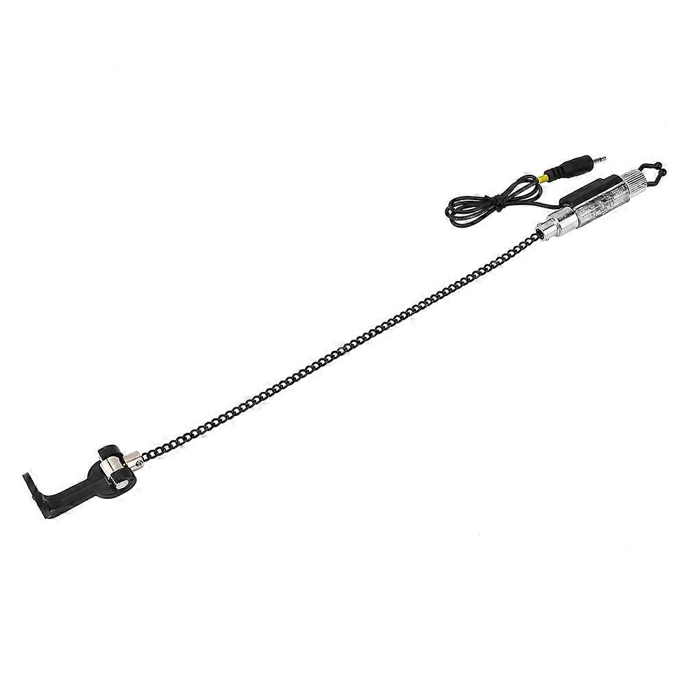 Fish Bite Alarm LED Illuminated Indicators Chain Hanger Fishing Tool Tackle Accessory(Yellow)