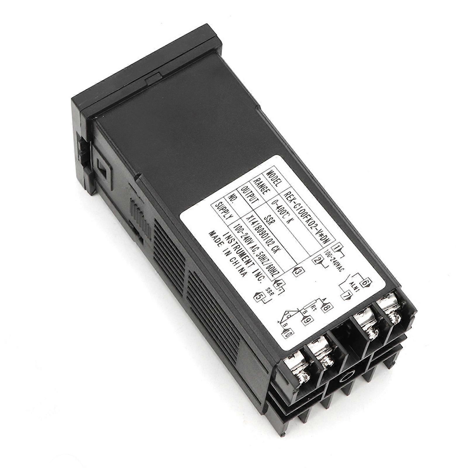 REX-C100 PID Temperature Controller Kit with 40A SSR & K-Type Probe