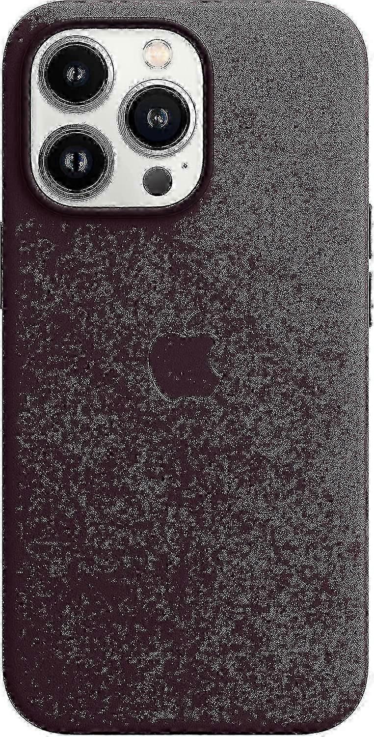 High-Strength Apple Leather MagSafe Case for iPhone 14 - Enhanced Durability and Style