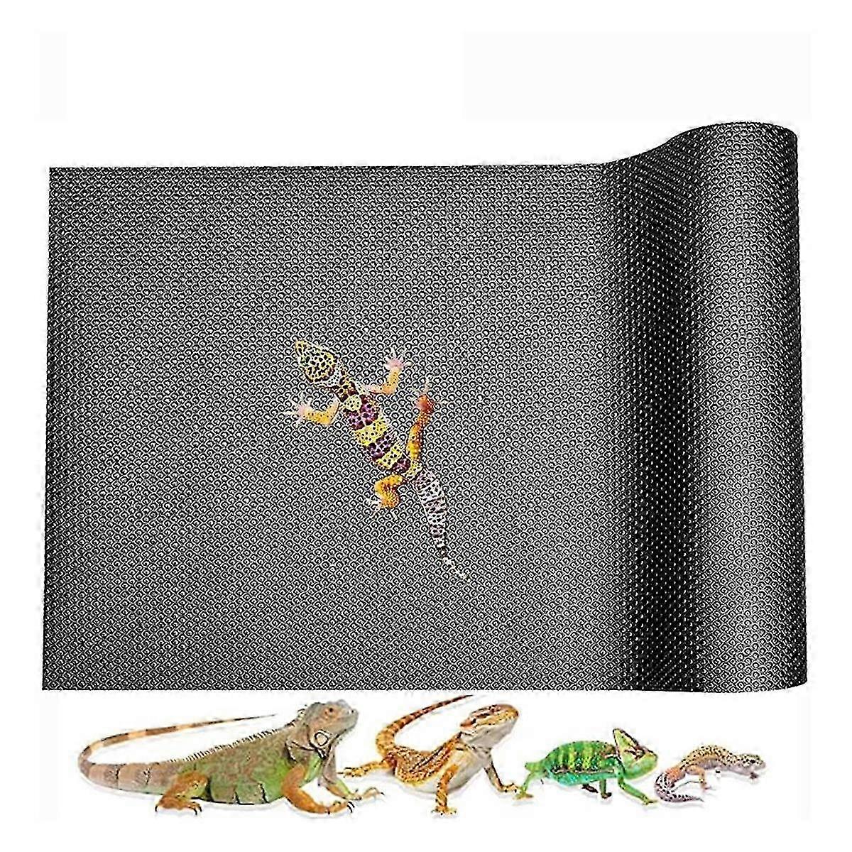 Extra Large Reptile Carpet, Reptile Mat, Leopard Gecko Substrate,Bearded Dragon Tank Accessories (17.8inch X 118.2inch)