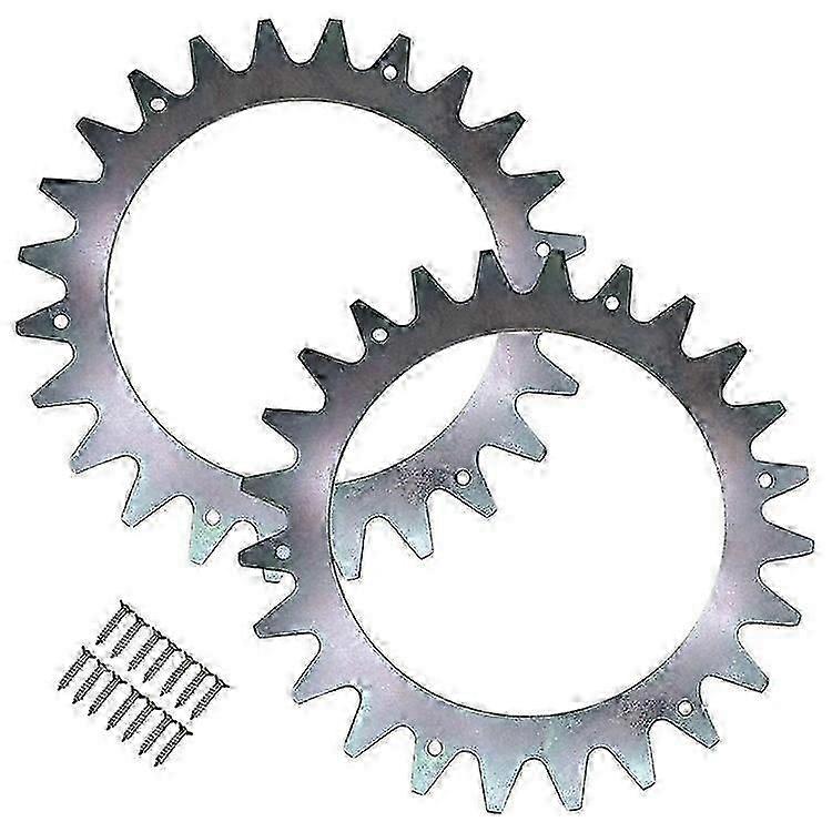 TLPA-01 Compatible For Parkside PMRA 20 -Li B2 / PMORDA 20 -Li B2 Robotic Lawnmower 2Pcs Anti Slip Spikes + 14Pcs Self-Tapping Scr