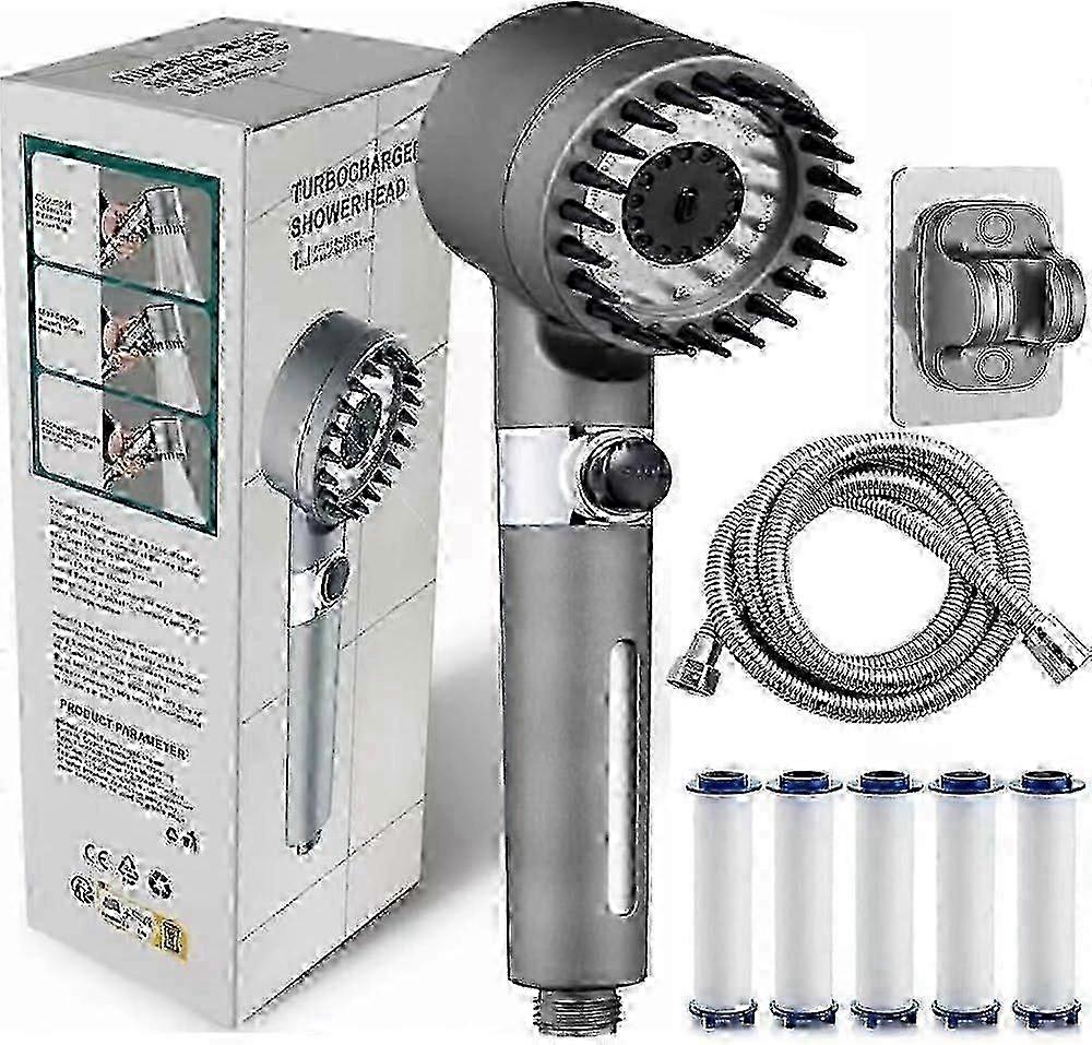 Gefilterter Duschkopf für verbesserte Ionisation mit Schlauchaufsatz