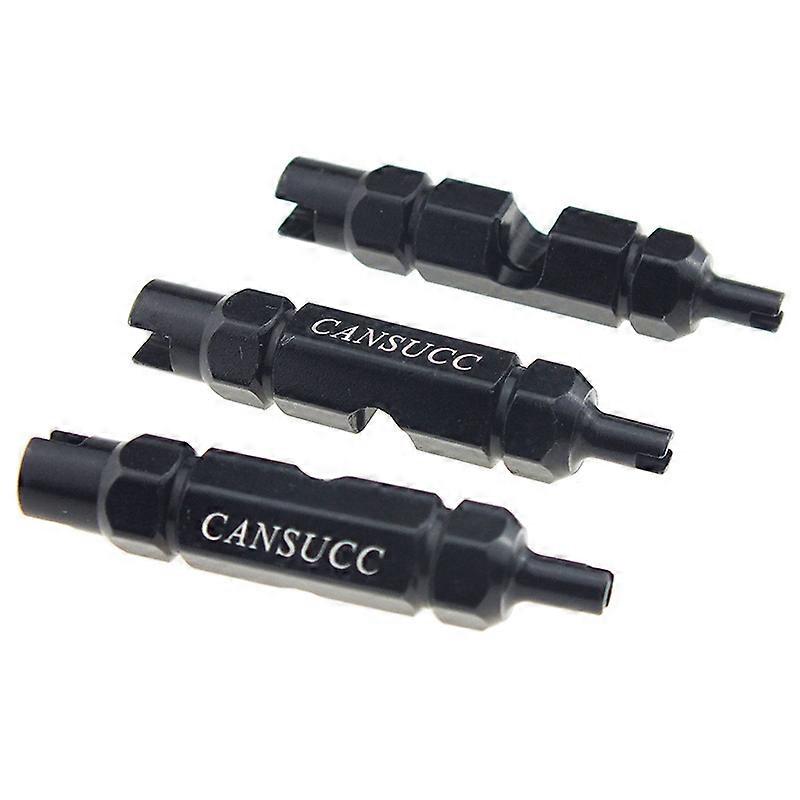 Multi-functional bicycle valve tool, made of aluminum alloy, suitable for French and American valve stems