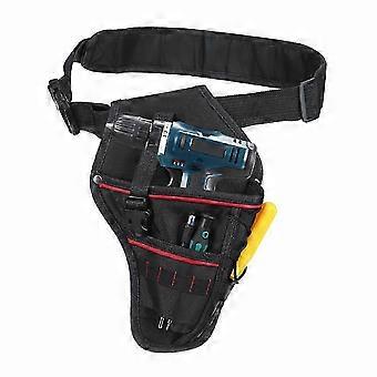 Multi-functional Drill Waist Tool Bag Electrician Waist Tool Pouch Storage Bag for Wrench Hammer Screwdriver Cordless Drill