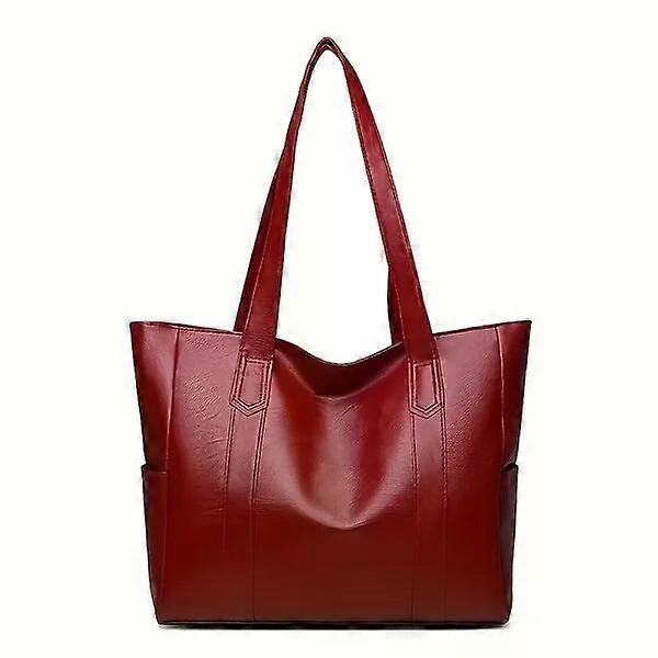 Vintage shopping shoulder bag with multi-pocket layout, versatile for daily use
