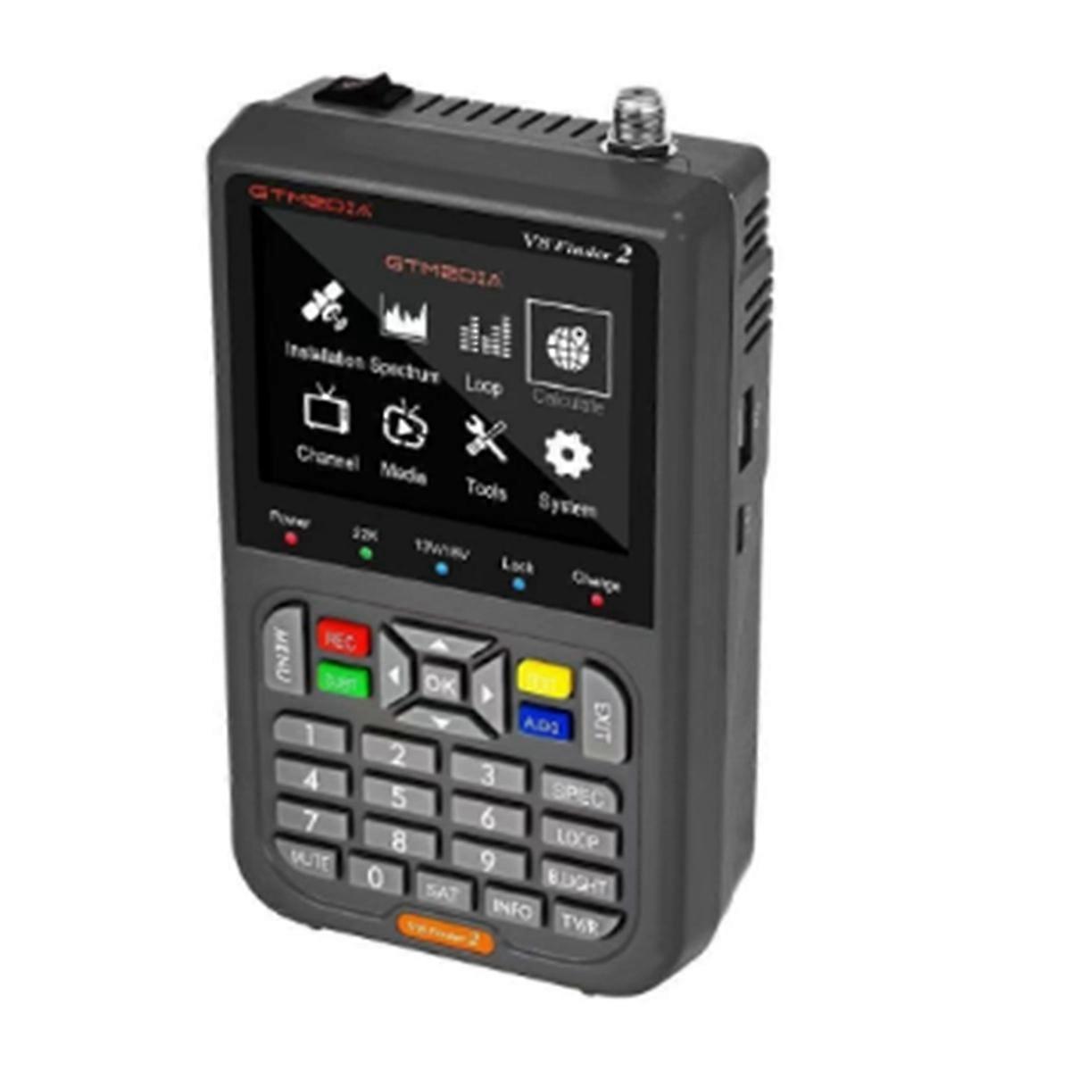 V8 Sat Finder 2 HD DVB-T2 Satellite Signal Satfinder DVB-S2X/S2/S/T2/T/C Auto Calculate Angle of ,EL