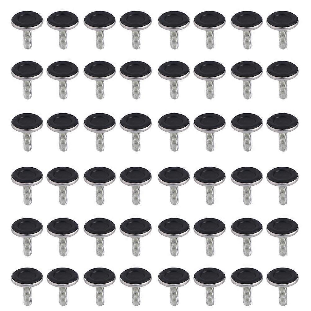 48Pcs Leveling Feet Swivel Adjustable Furniture Levelers Floor Protector (Black)