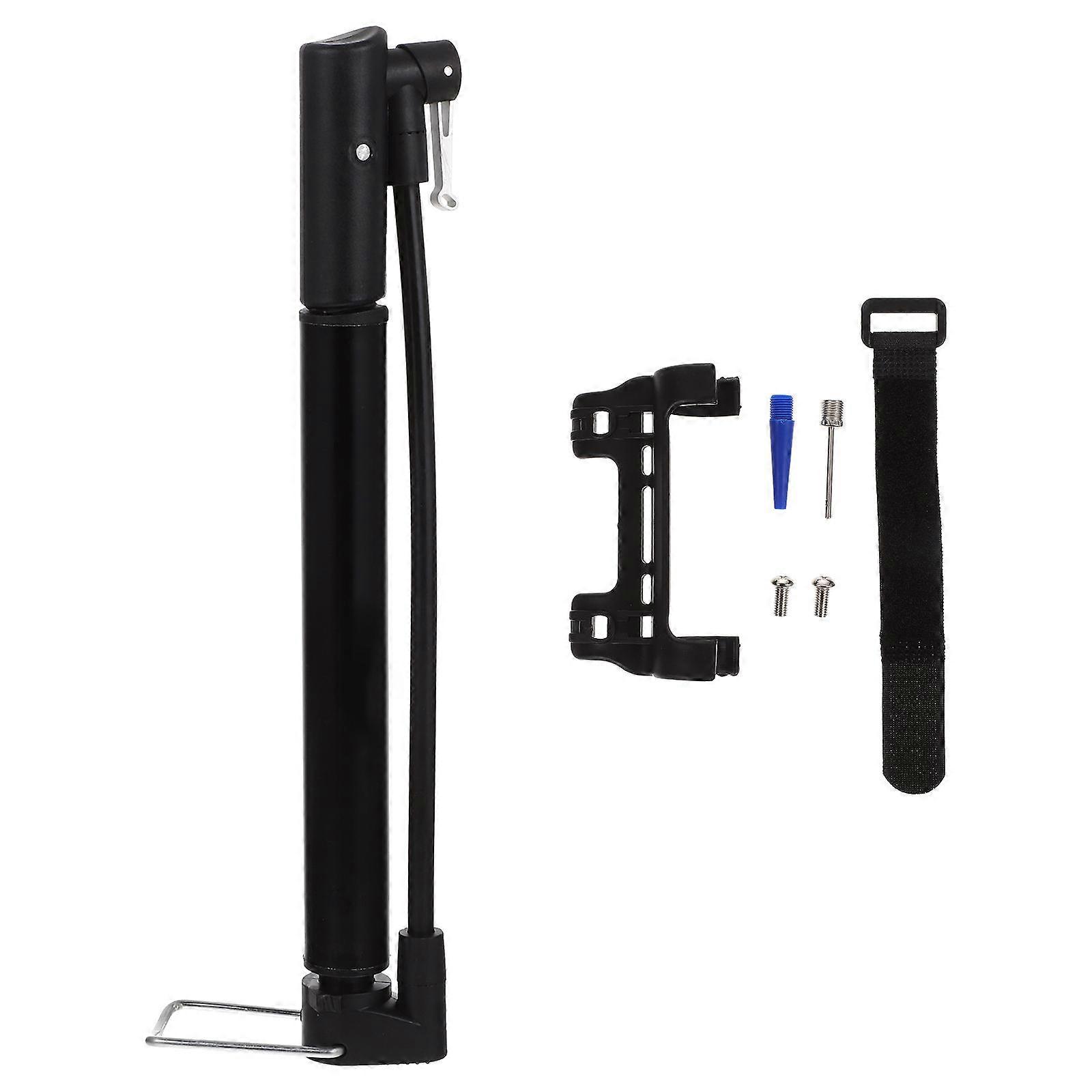 High Pressure Bike Air Pump For Cyclists Perfect For Outdoor Cycling And Maintenance 1 Set Black Aluminum Design