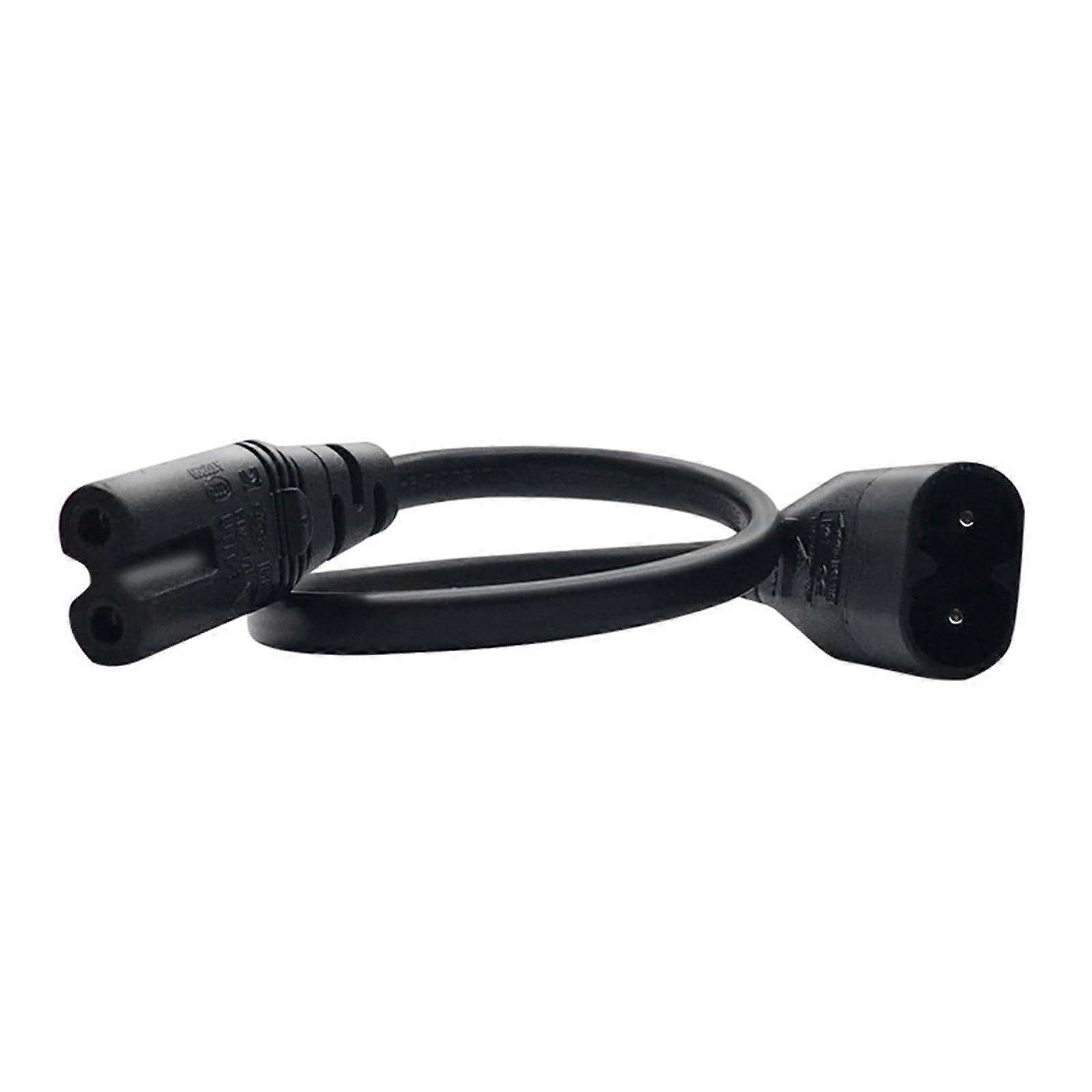 IEC320 C7 To Figure 8 C8 Power Cord, 30cm Length, Male C7 To Female C8 Connector Cable Adapter