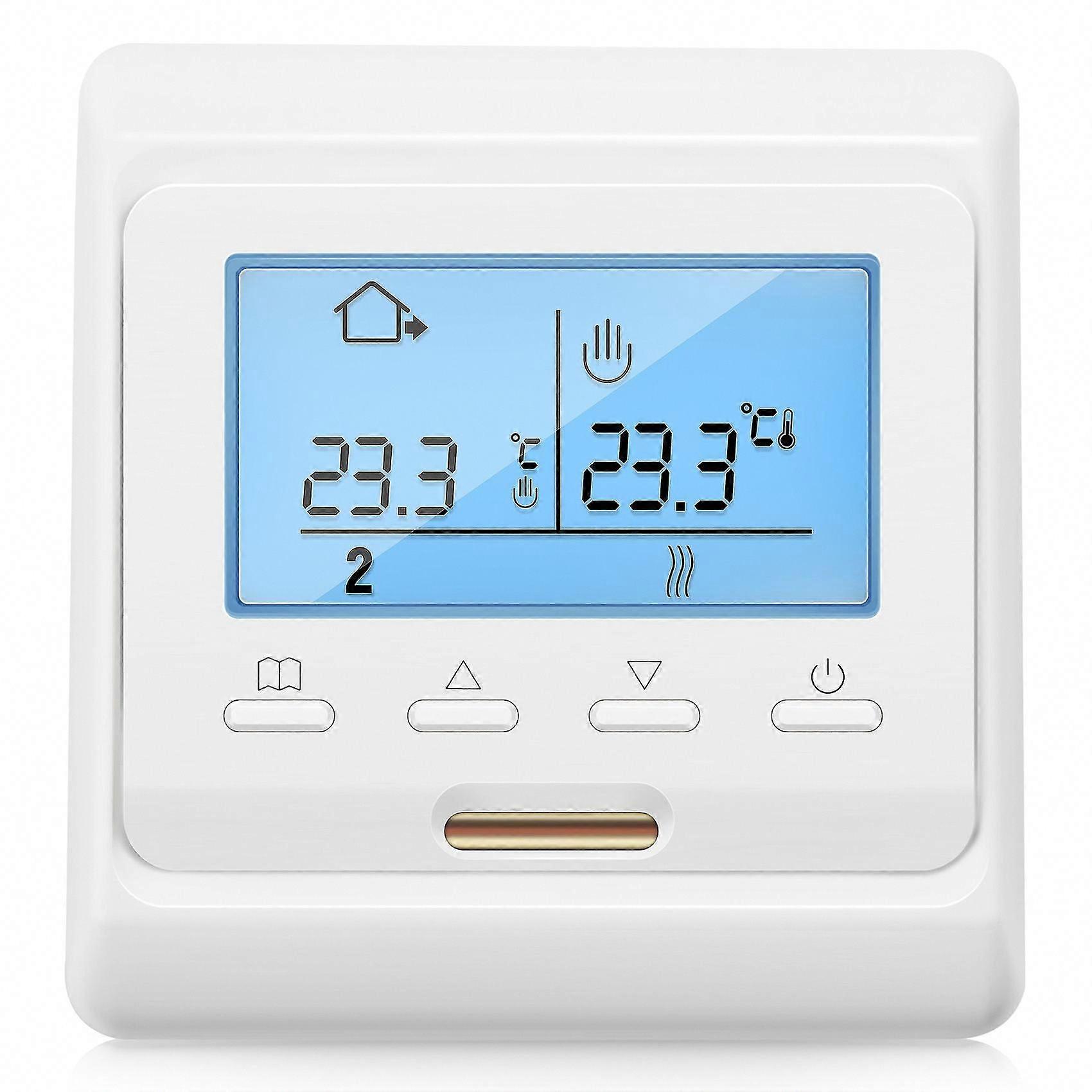 16A 230V LCD Programmable Warm Floor Heating Room Thermostat Temperature Controller