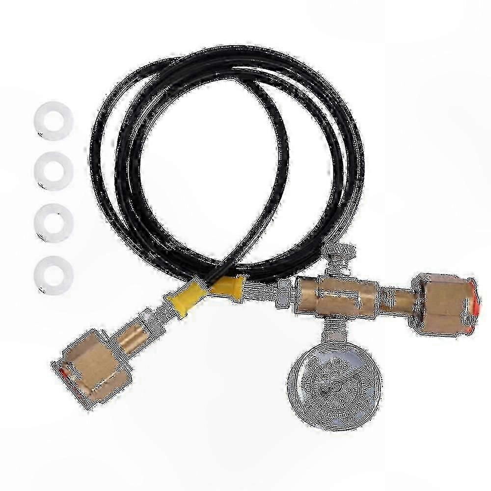 CO2 and Argon Refill Adapter for Welding Tanks, 1.5M Hose, 250 Bar Connection Kit