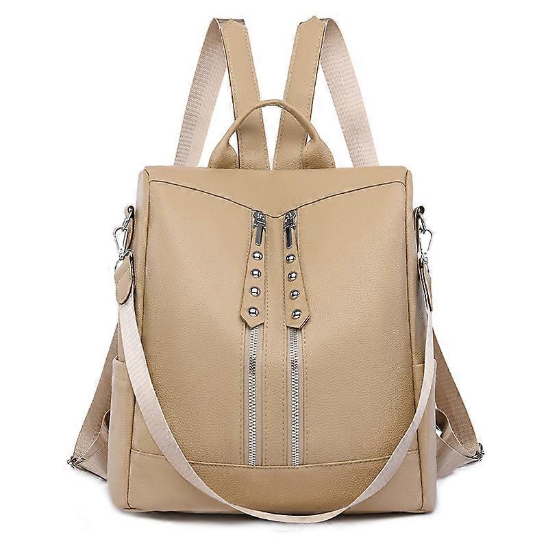2025 new style large capacity casual PU dual-purpose women's backpack for travel