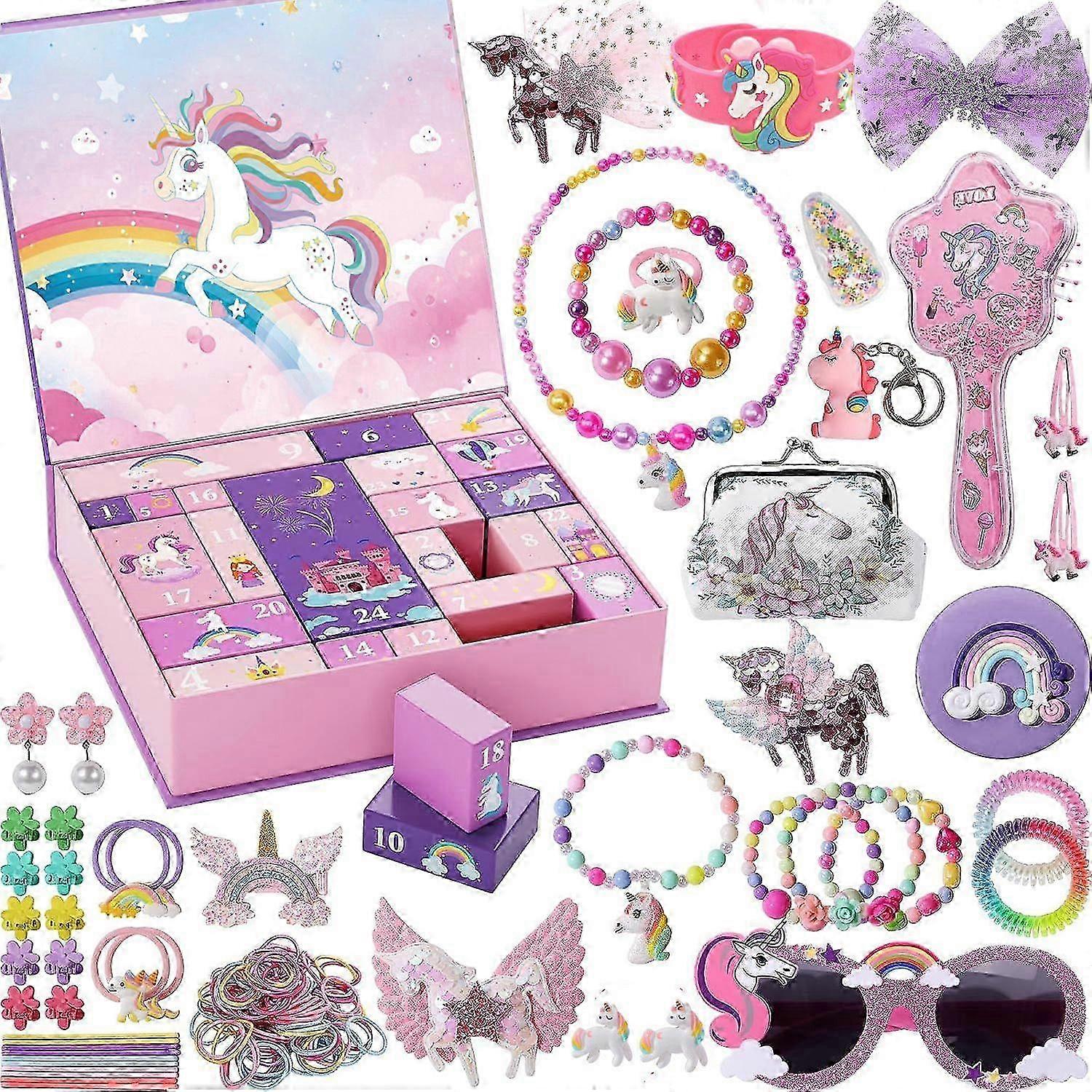 Advent Calendar for Girls - Unicorn Gifts for Girls Advent Calendar 24 Days of Surprise Gifts Best Gifts for Daughters, Granddaughters
