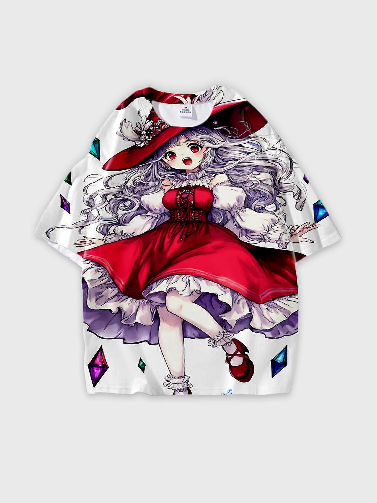 T-Shirt Short Sleeve Round Neck, Summer Casual Loose Graphic Tee, Unisex Pattern W1780