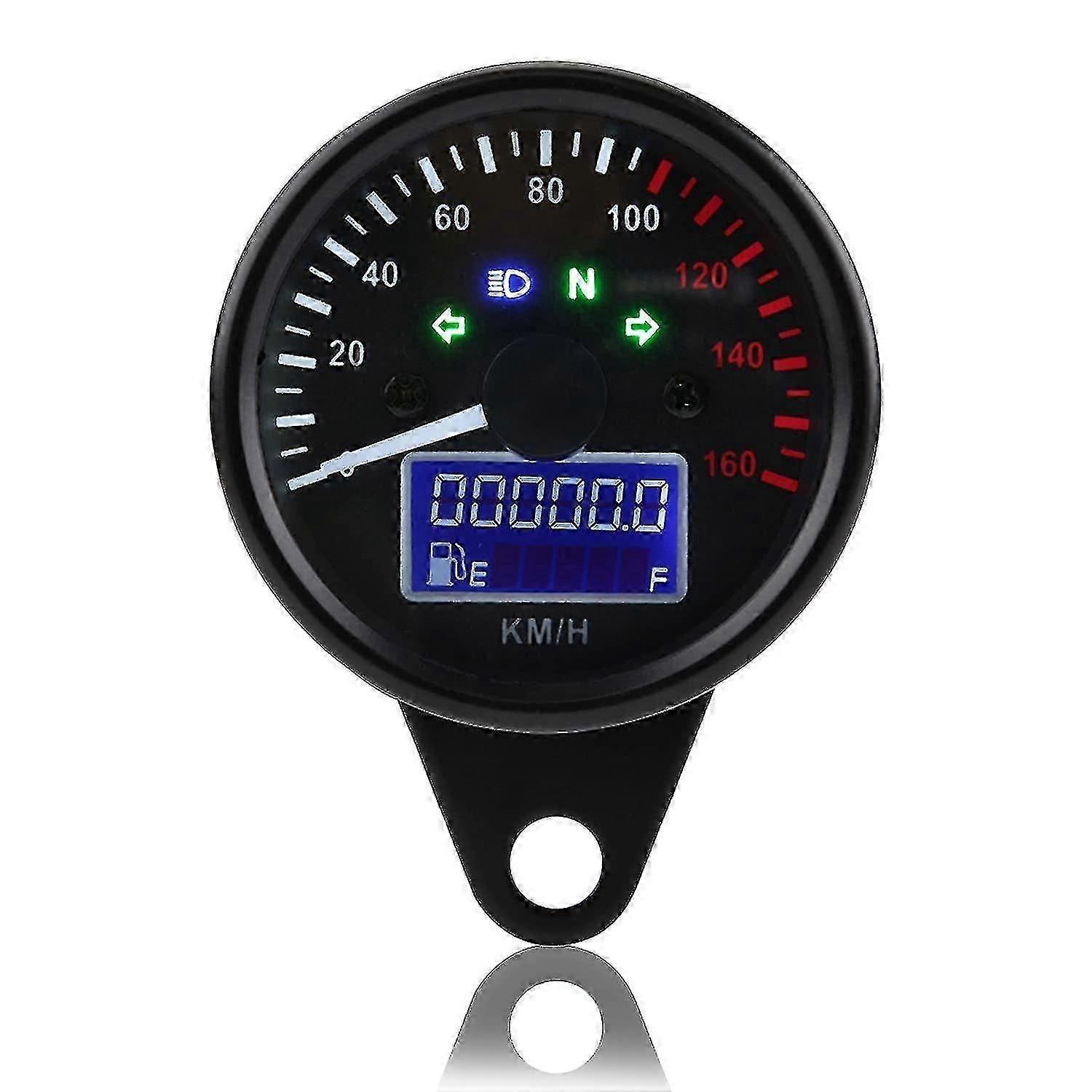 Motorcycle Speedometer, Universal Motorcycle Digital Lcd Speedometer