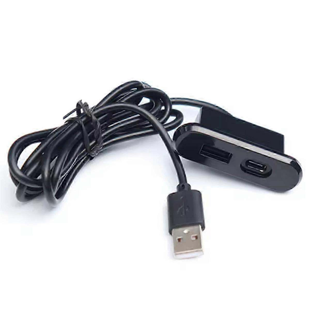 Desktop Embedded USB Socket Furniture Desk Portable TYPE-C and USB Charging Plug Computer Desk Offi