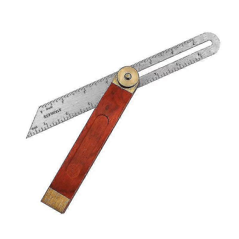 Adjustable Carpentry Square Bevel Gauge, Square Wooden Bevel Sliding T Bevel Hardwood Handle Stainless Steel Blade For Woodworking(1pc, Brown) 2025