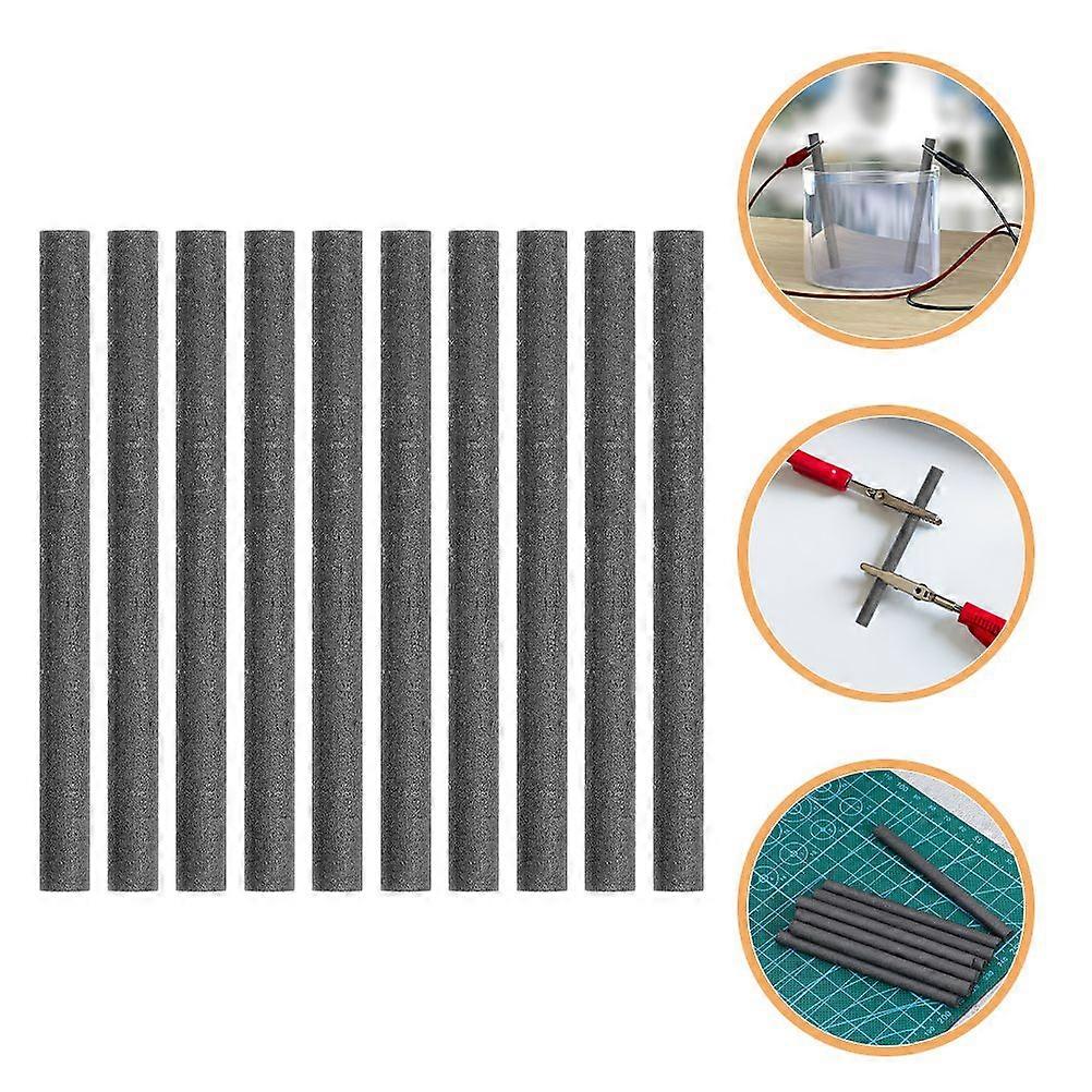 20pcs Graphite Rods For Electrochemical And Physical Experiments Carbon Electrode Sticks For Laboratory Use Graphite Tubes