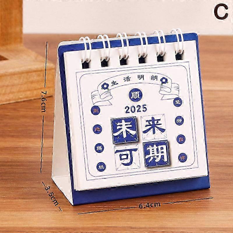 Cartoon Mini Desk Calendar 2025 Small Desktop Calendar For Home Office School Supplies To Do List Advent Calendar 2025