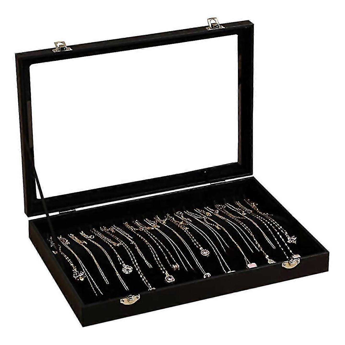 20 Hooks Necklace Organizer Box Necklace Display