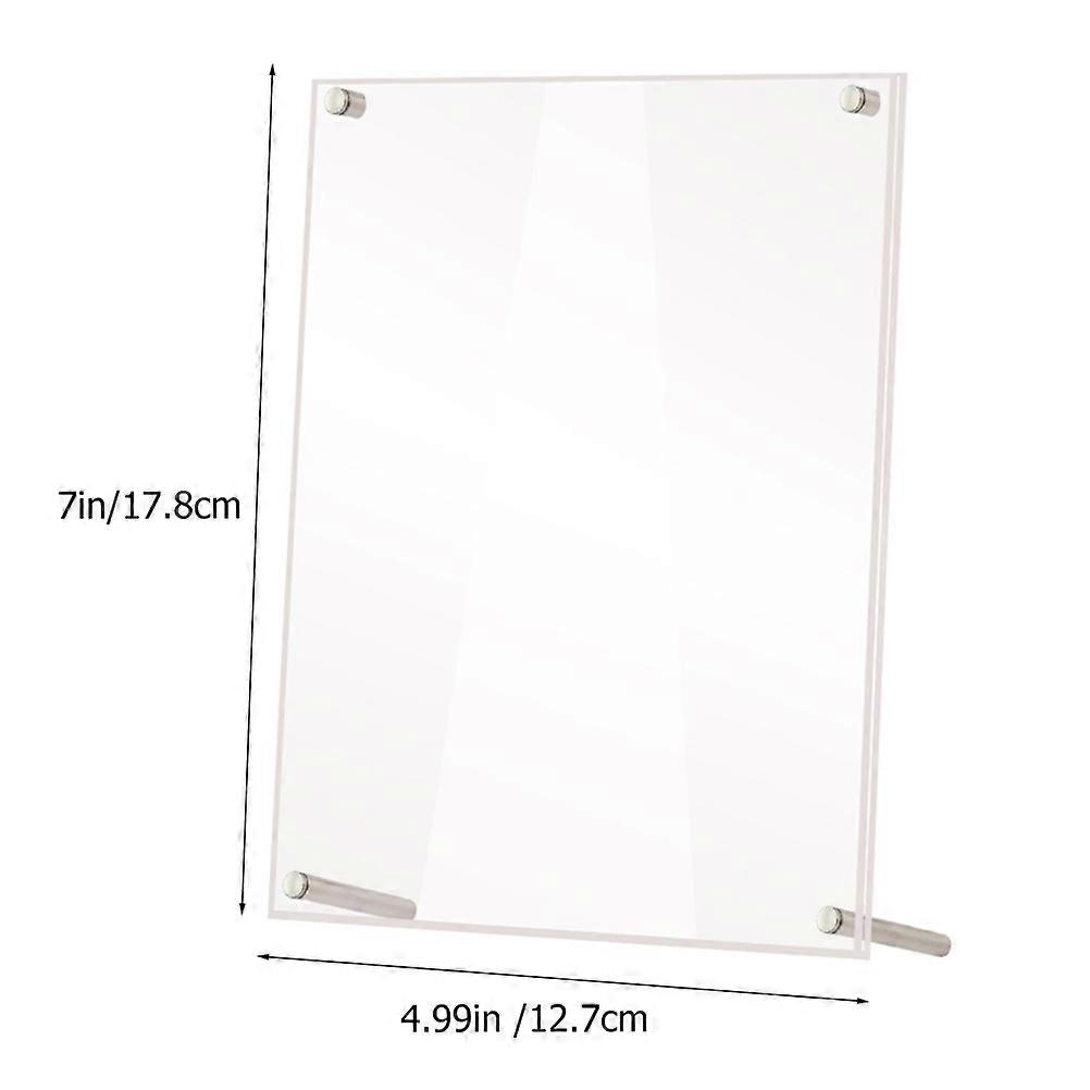 Acrylic Photo Frame Clear Design for Decor 4Sets Scratch Resistant