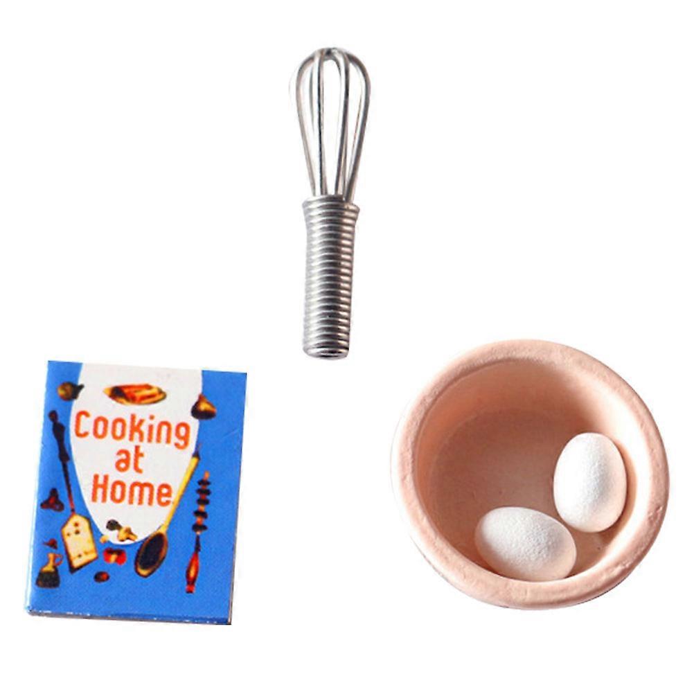 Mini Egg Beaters Set for Decor 1Set of Mini House Accessory Playthings