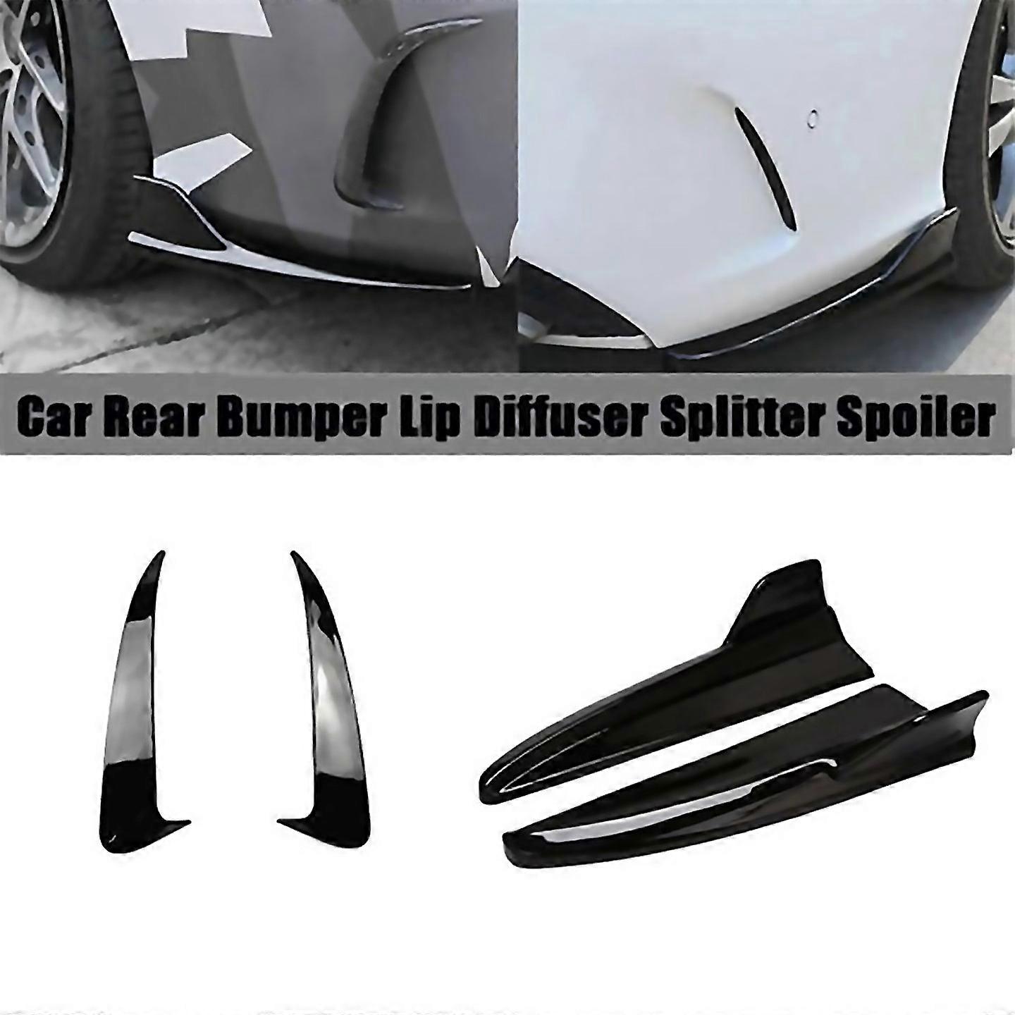 For Rear Bumper Lip Diffuser Splitter Air Vent