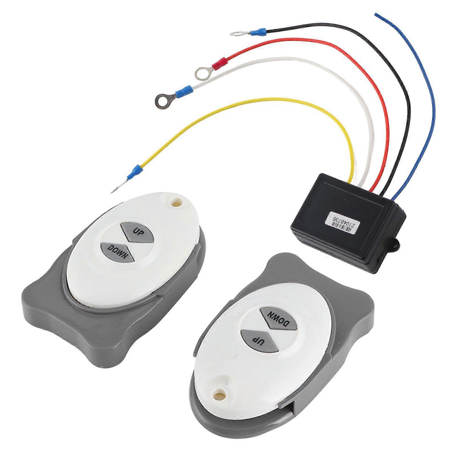 Anchor Remote Control Windlass Wireless Switch Trim Controller Marine Boat Sail Accessory 2 Transmitter