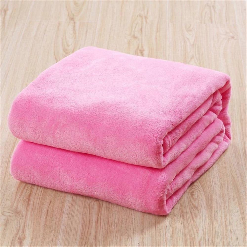 Clearance！Super Soft Warm Solid Warm Micro Plush Fleece Blanket Throw Rug Sofa Bedding Blanket