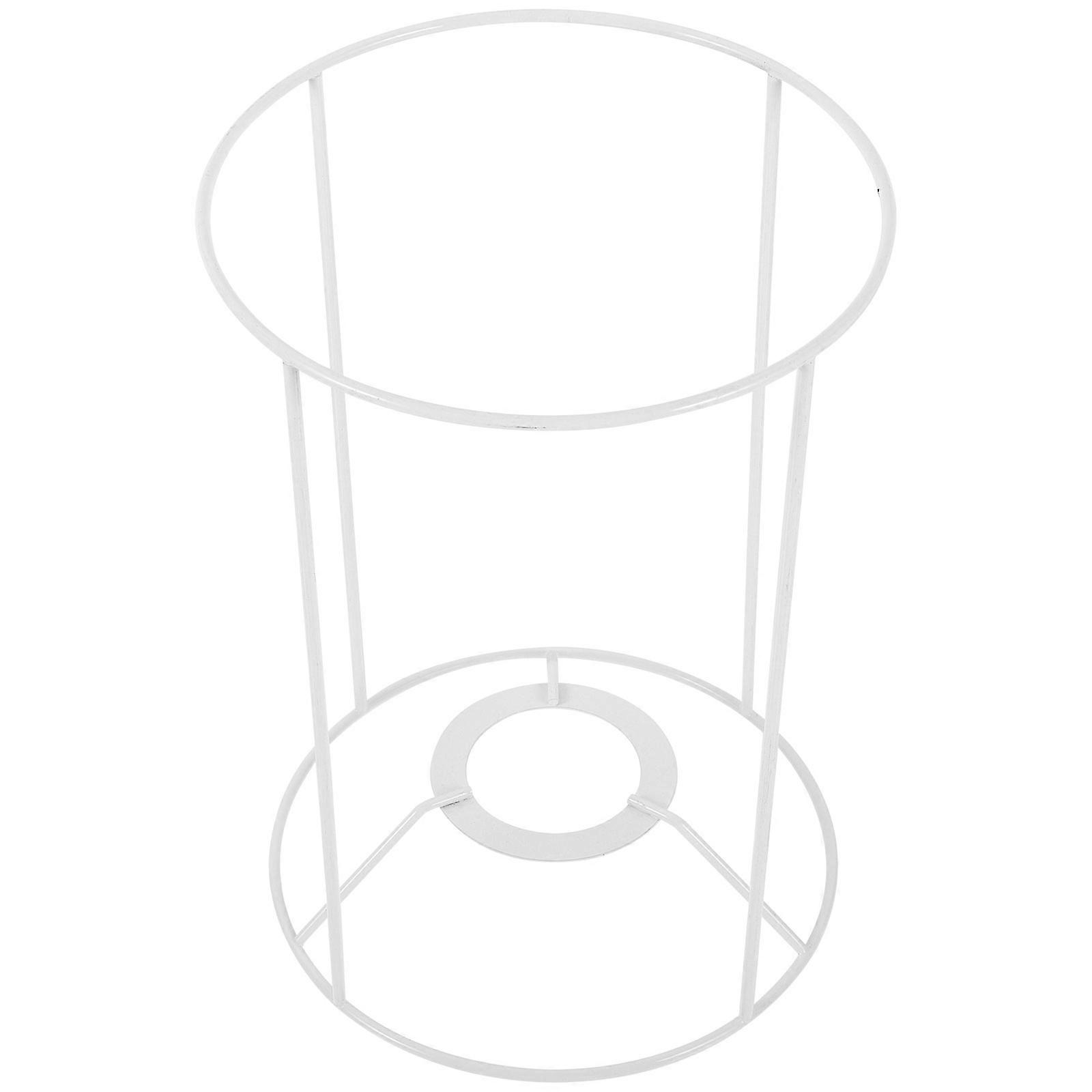 White Metal Lampshade Frame for DIY Lamp Shade Guard 2Pcs