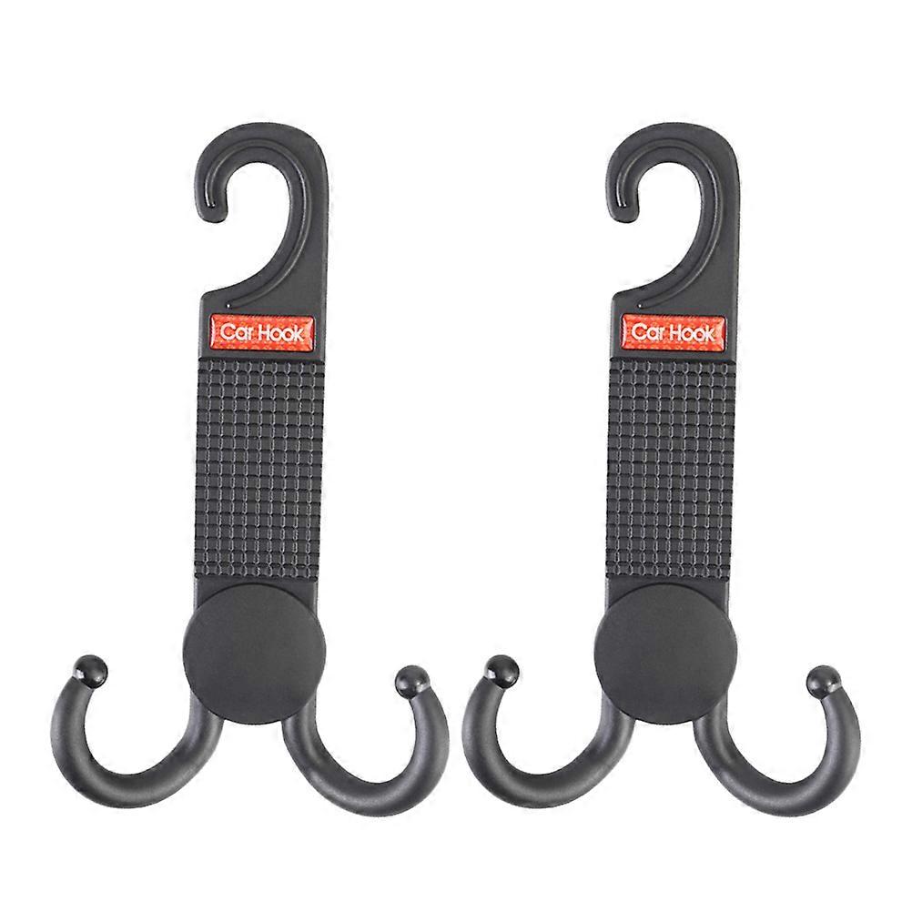 Car Hanger Hook Car Holder Hook for Hanging Use 2Pcs Durable Plastic Black