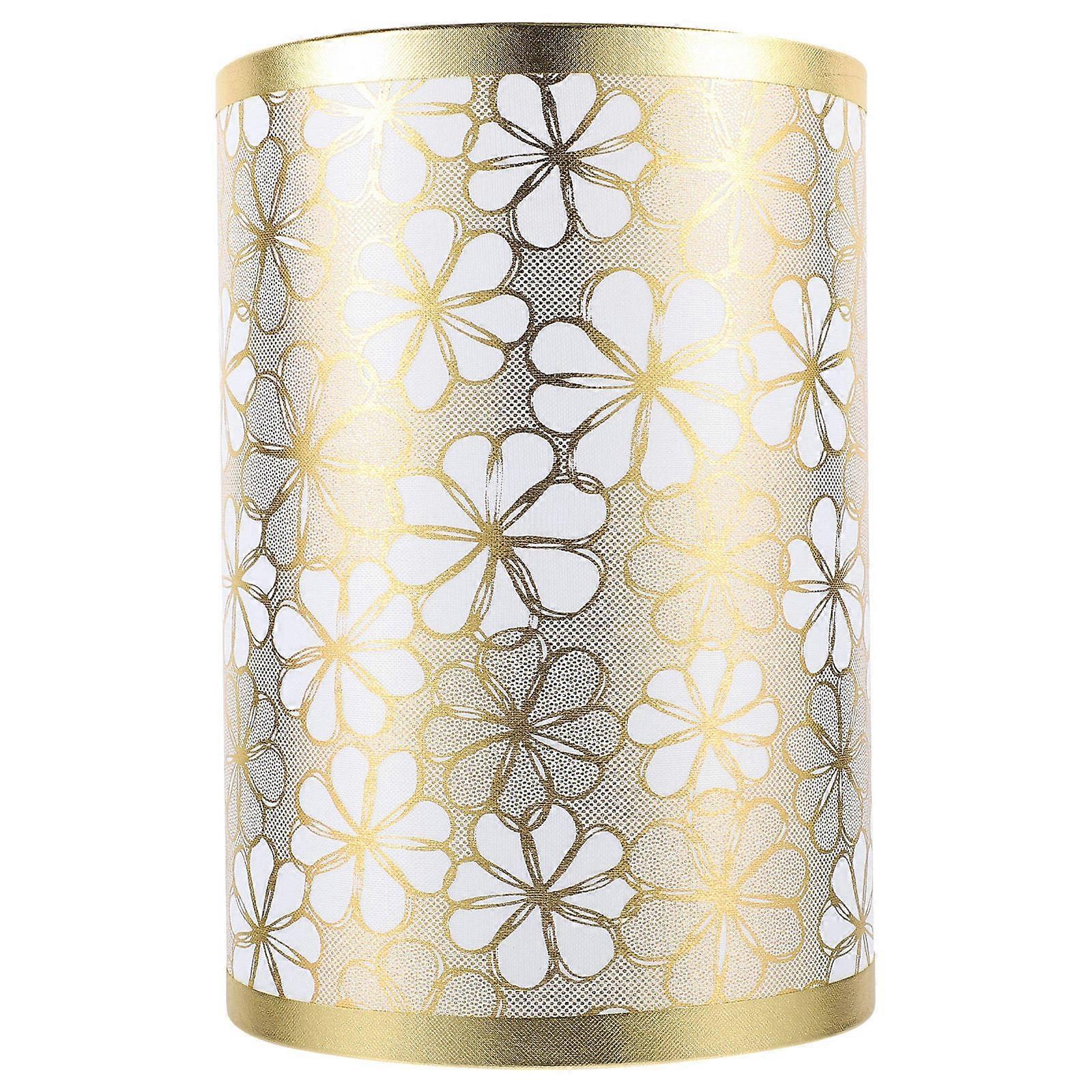 Simple Golden Fabric Lamp Shade Designed For Stylish Table Lamps To Enhance Your Study And Office Atmosphere 1Set