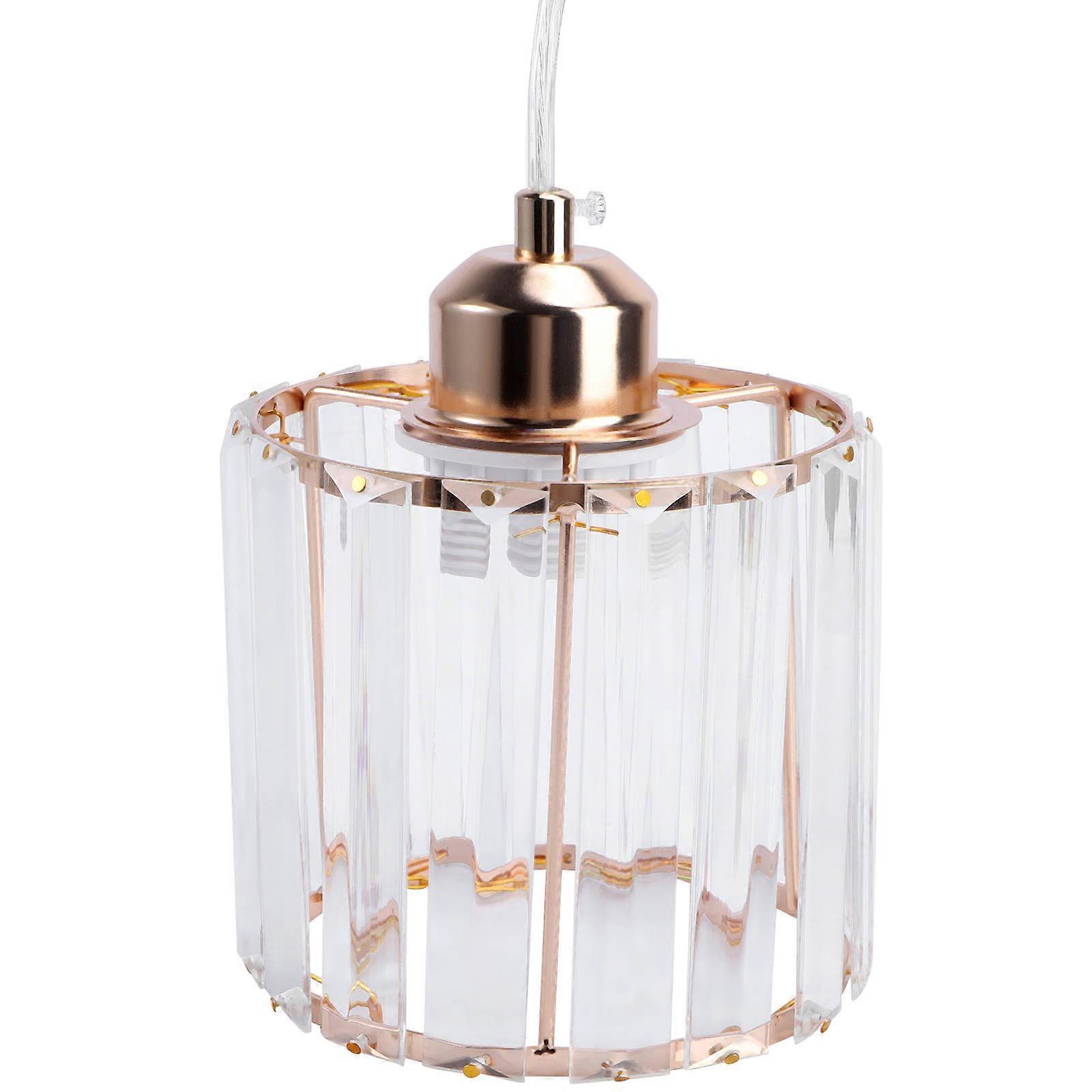 Golden Crystal Ceiling Lamp for Restaurant Decor 2Pcs Set