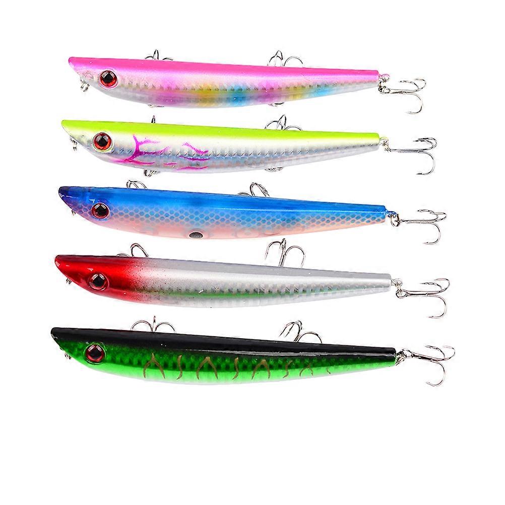 Creative Shape Lures Fish Bait for Fishing Trip 5Pcs Plastic Package