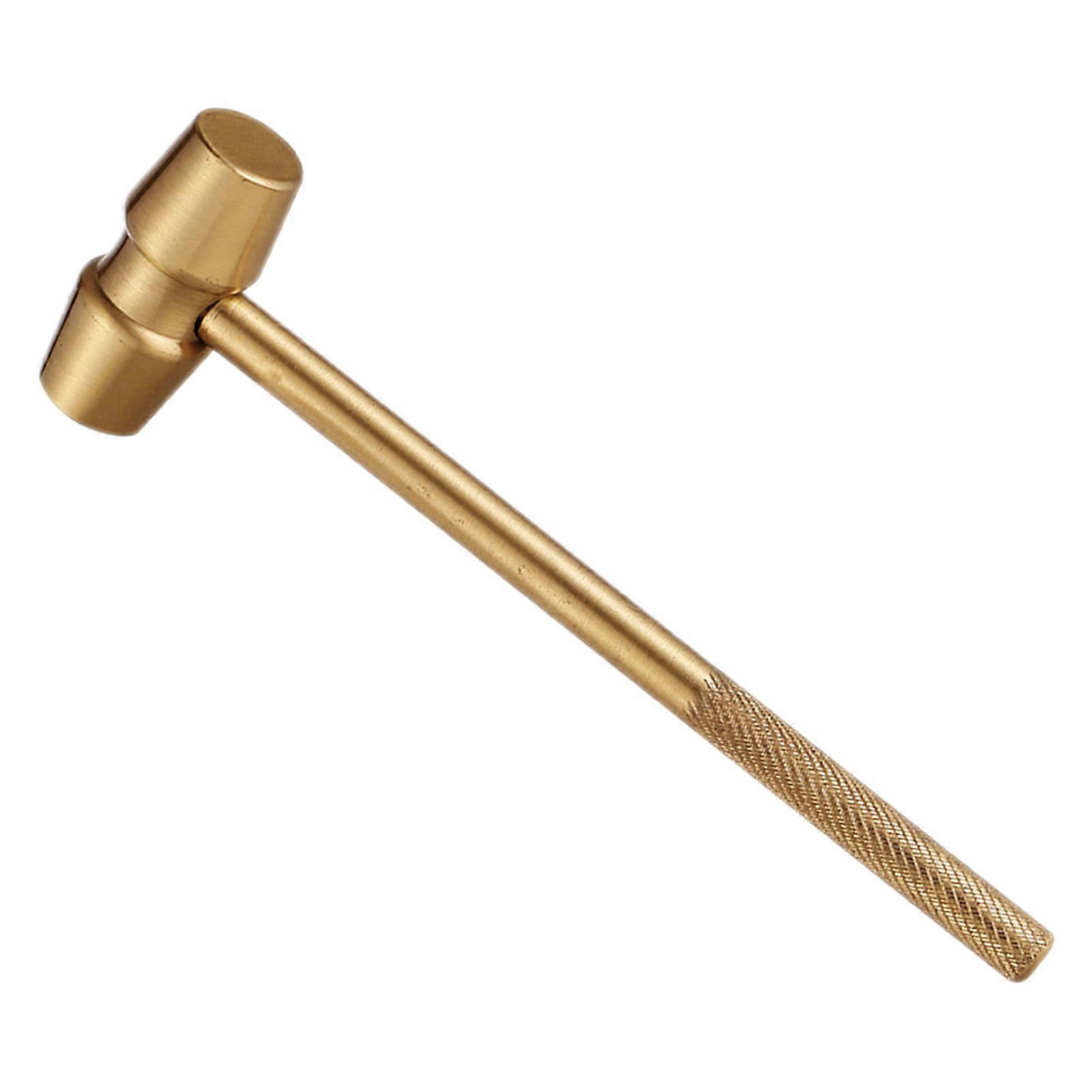 Golden Brass Hammer Decor for Retro Style Desktop Use 5Pcs