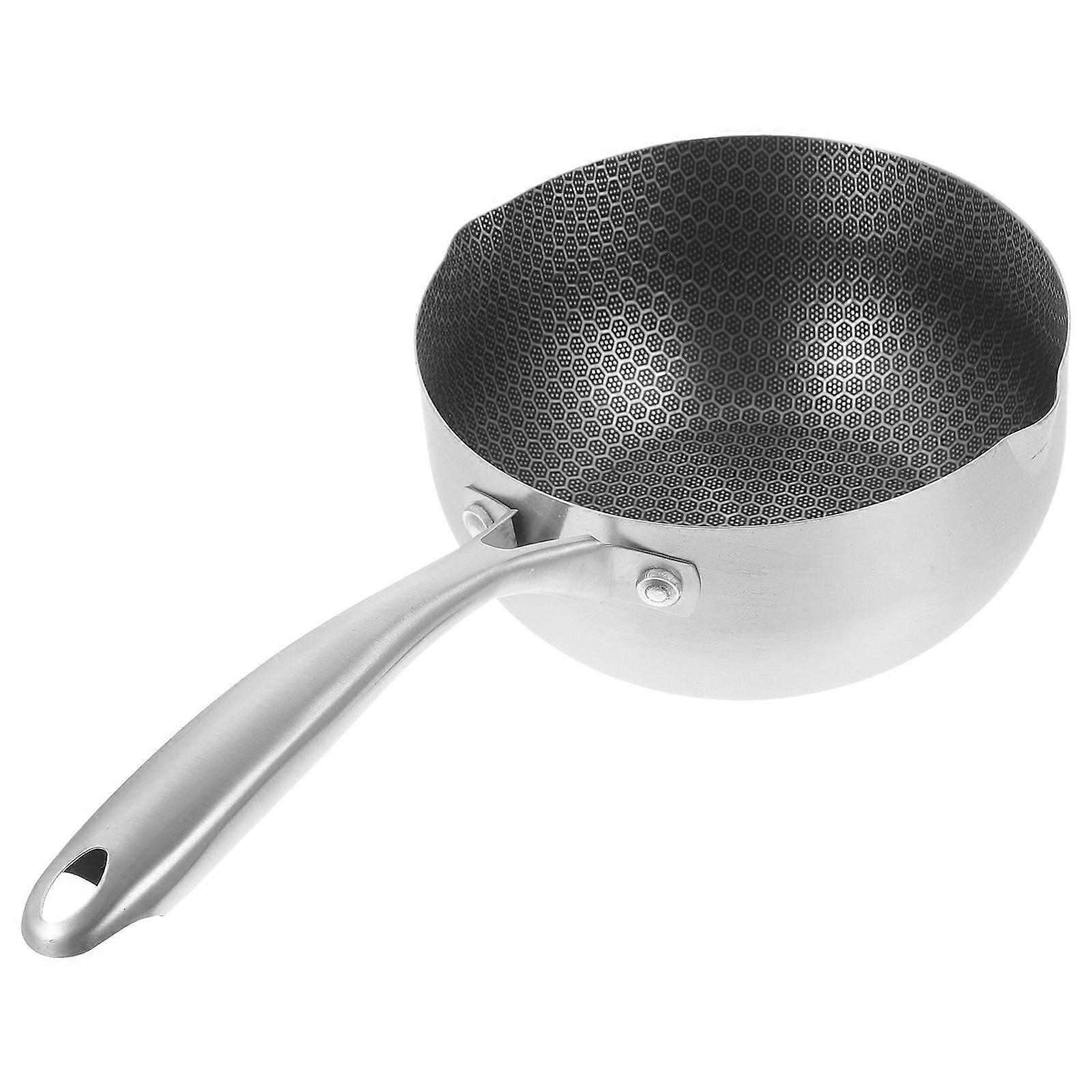 Japanese Stainless Steel Frying Pan for Deep Frying 2Pcs Honeycomb Cookware