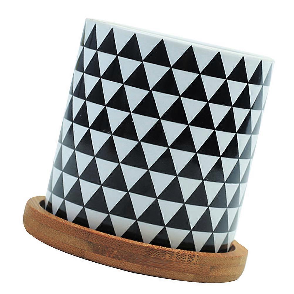 Flower Container Stylish Ceramic Vase Simple Flower Pot for Dining Table Home Office 1Set