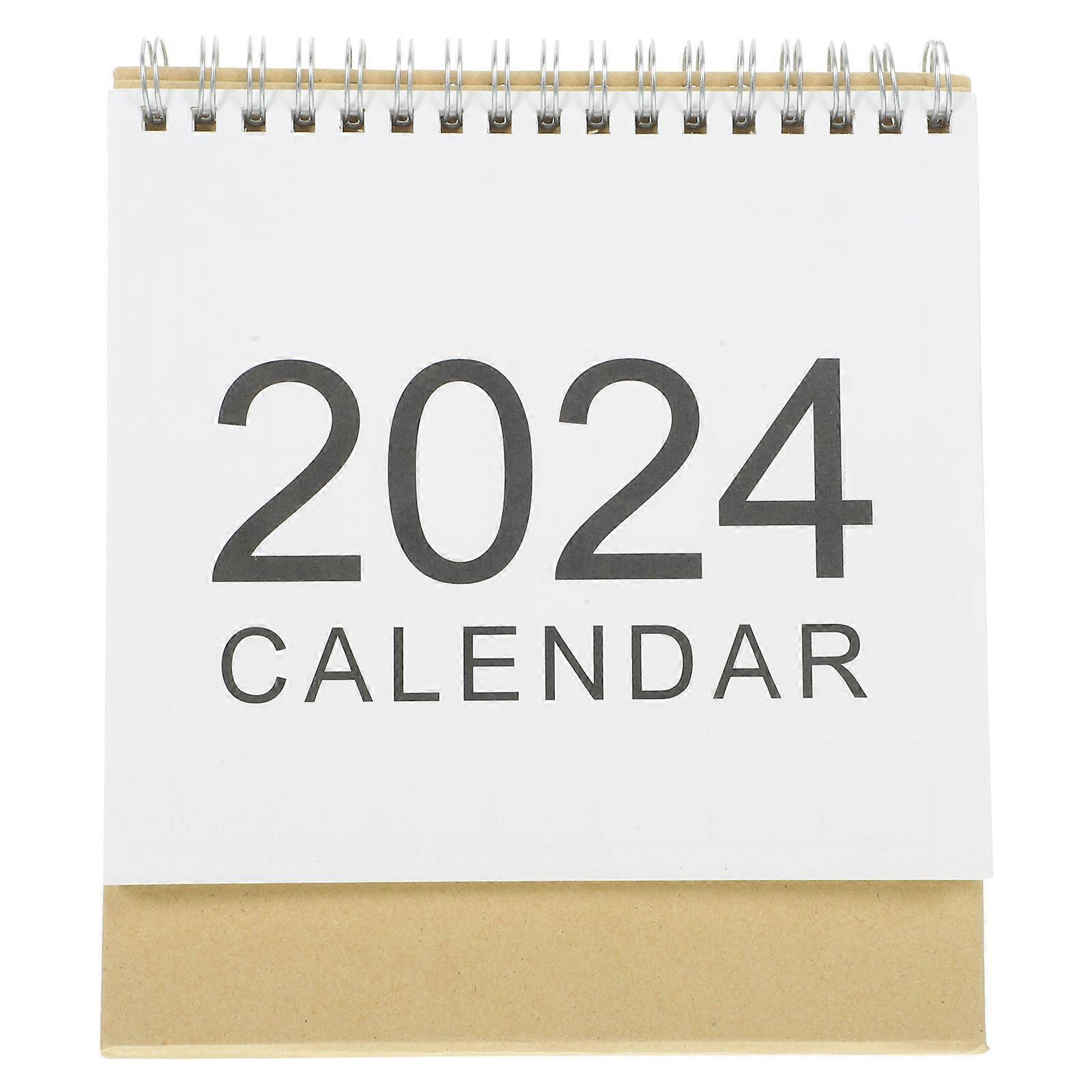3Pcs Decorative Desk Calendar Desktop Calendar for Yearly Scheduling
