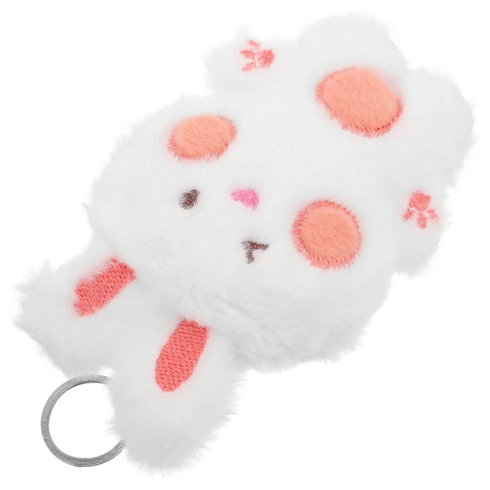 Cute Rabbit Shaped Keychain For Daily Use In Red Color Designed For Backpack And Women 13.50X8.50X4.00CM 2Pcs