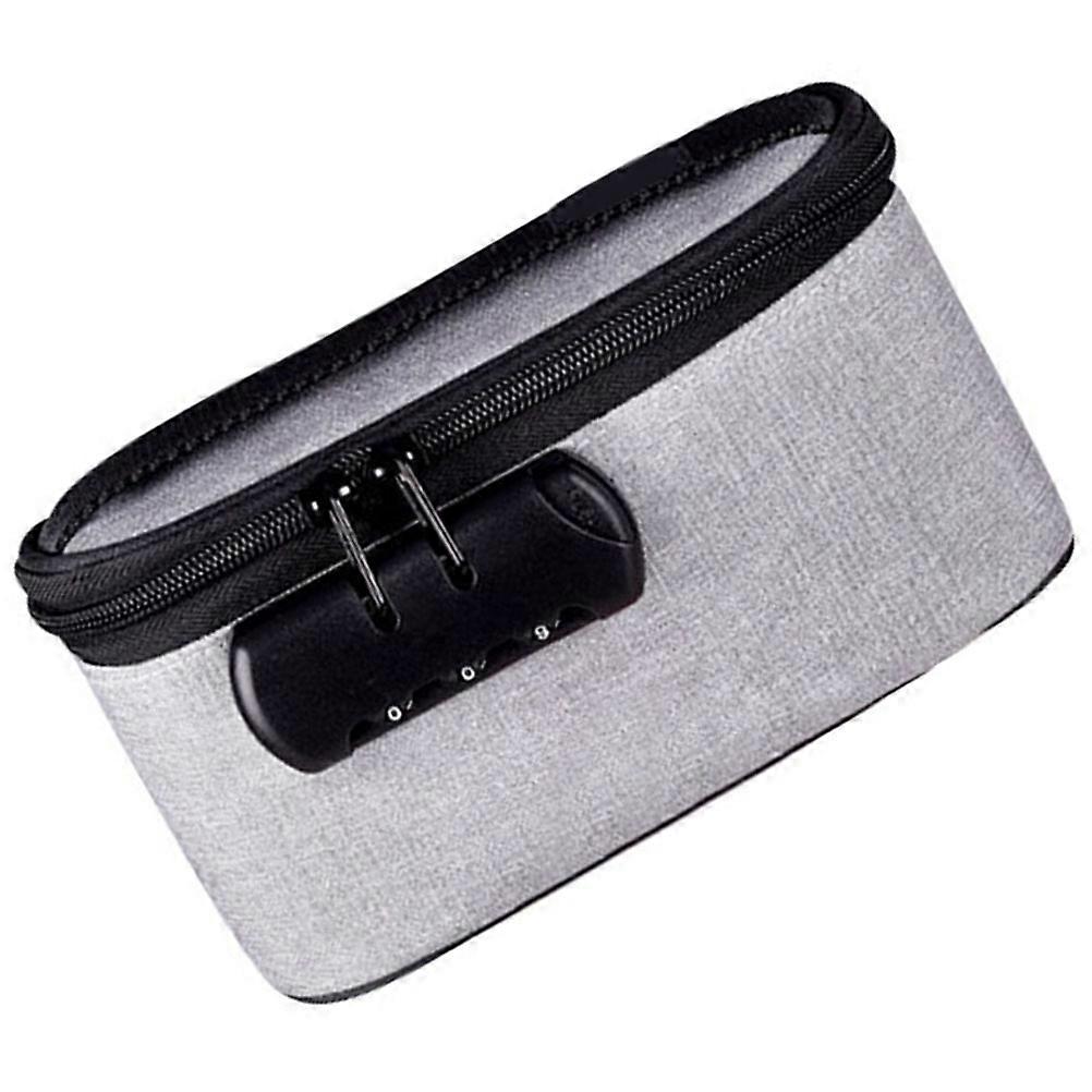 Storage Bag With Coded Lock Oxford Fabric For Storing Seals Pens Bank Cards Usb Flash Disk 19x105x75cm 1Pack